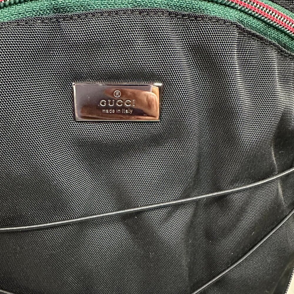 ❌SOLD❌ Authentic Gucci Sherry Line Web Nylon Backpack - Picture 7 of 15